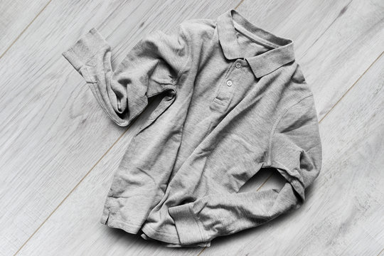 Shirt On Wooden Floor