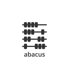 Abacus icon design template vector isolated