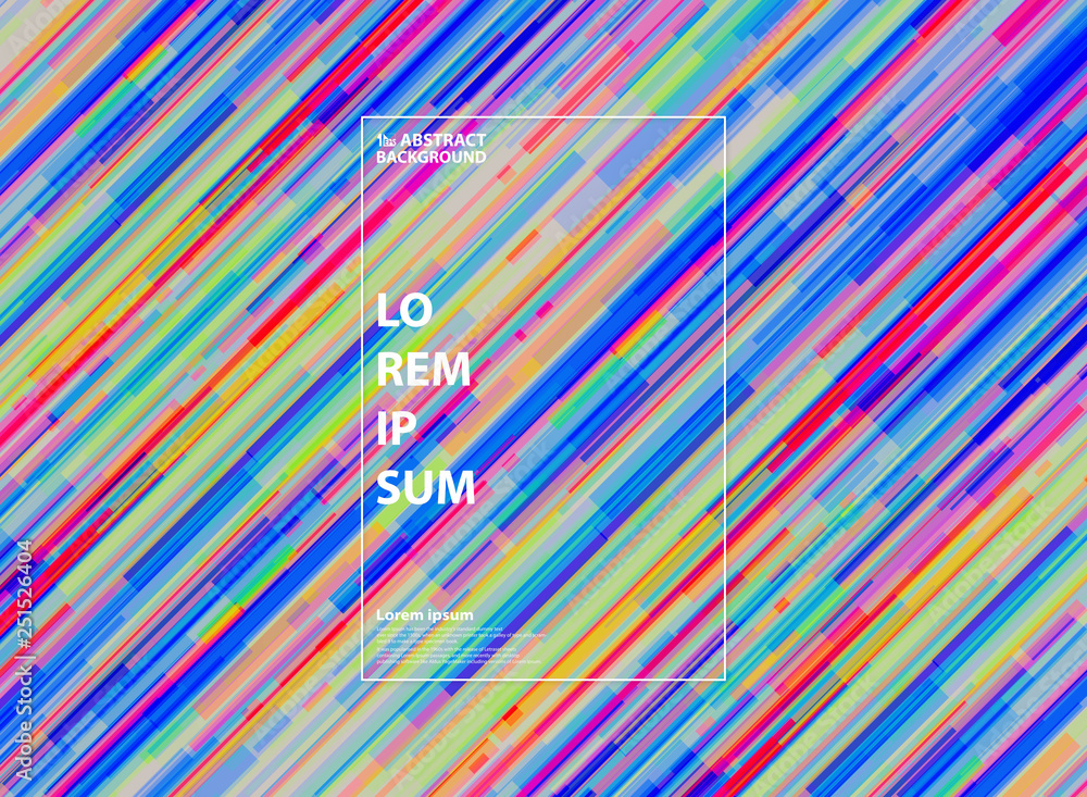 Aufkleber abstract colorful stripe line pattern design background with copy space. you can use for poster, pre
