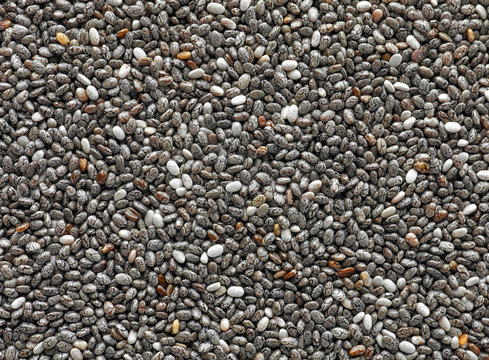 chia seeds background macro
