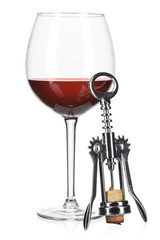 wine glass isolated on white background