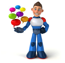 Super modern superhero - 3D Illustration