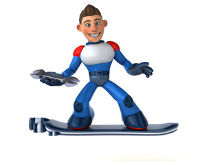 Super modern superhero - 3D Illustration