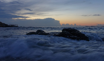 Fototapeta premium sunset over sea