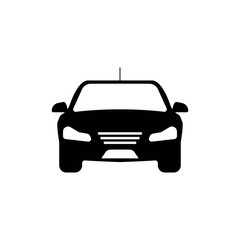 Car icon in trendy flat style isolated on white background - vector