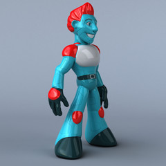 Red robot - 3D Illustration