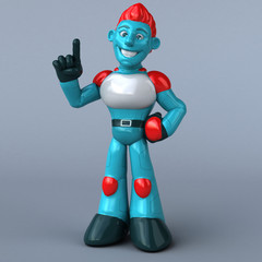 Red robot - 3D Illustration