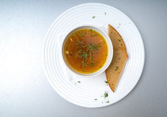 Delicious red beet soup