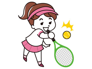 テニス選手の女性