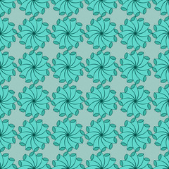 Seamless pattern with circular figures