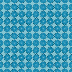 Seamless stencil pattern with circular figures