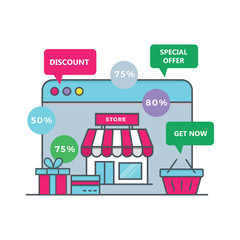 E-commerce store illustration