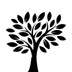 Silhouette tree illustration