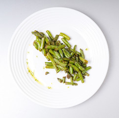 Delicious dinner with beans