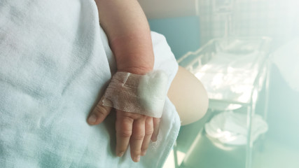  sick children in the hospital room
