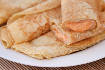 Delicious Bengali snacks named as Patishapta