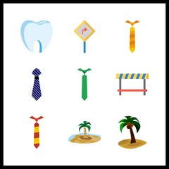 9 curve icon. Vector illustration curve set. road sign and toot icons for curve works