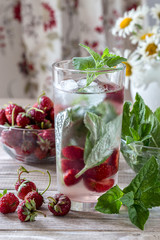 Image with berry water.
