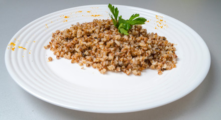 Tasty buckwheat porridge