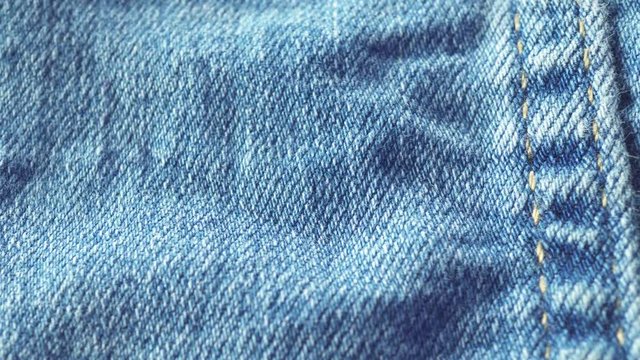 Blue jeans closeup