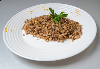 Tasty buckwheat porridge