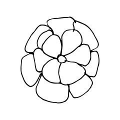 Hand drawn doodle bow.Perfect for invitation, greeting card