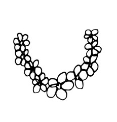 Hand drawn doodle of bead.Perfect for invitation, greeting card