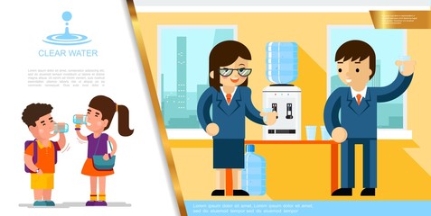 Flat Clear Water Template