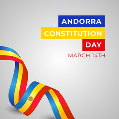 Happy Principality of Andorra Constitution Day Vector Template Design Illustration