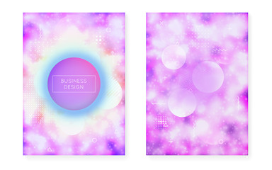 Luminous cover with liquid neon shapes. Purple fluid. Fluorescent background with bauhaus gradient.