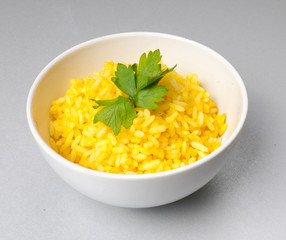 Yellow rice with saffron