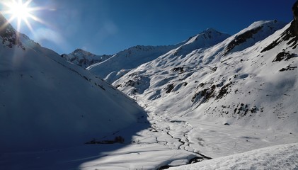 rando hivernale au Galibier