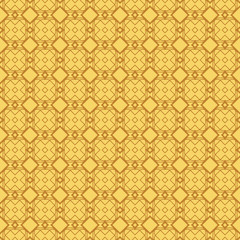 Seamless Lace Pattern With Abstract Geometric. Vector illustration. Orange color