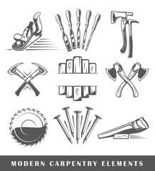 Modern carpentry tools - obrazy, fototapety, plakaty