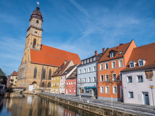 Fototapeta premium Panorama von Amberg in der Oberpfalz