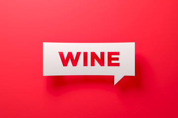 White Chat Bubble On Blue Background 