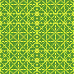 Unique, Abstract Geometric yellow green Color Pattern. Seamless Vector Illustration.