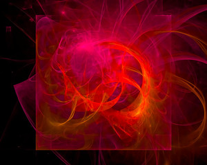 abstract digital fractal, fantasy design 