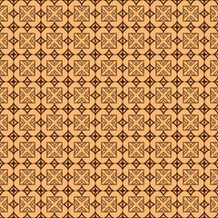 Modern Decorative Geometric Seamless Pattern. Vector Colored Illustration. Paper For Scrapbook. Brown color