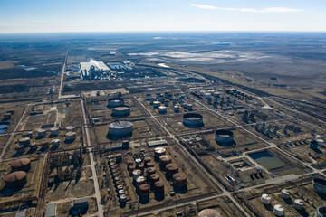 Aerial photo Of Oil Refinery