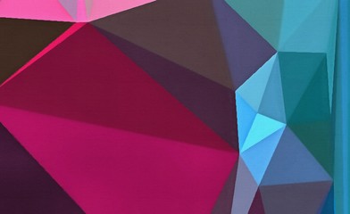 Conceptual abstract geometric background. Colored polygon pattern for creative design. Chaotic multicolor triangles texture. Unusual low poly composition. Bright graphic artwork.