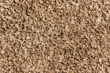 Suede shoe closeup background. Brown canvas detailed pattern texture.