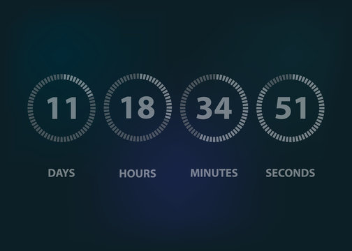 Countdown timer clock background