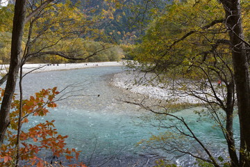 長野県上高地の景観