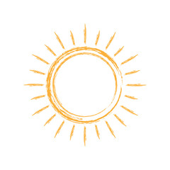 Brush sun icon