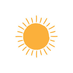 Brush sun icon