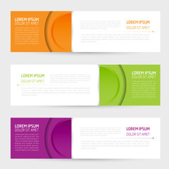 Vector design banner web template