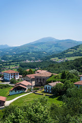 Fototapeta na wymiar View of Baztan Valley, Navarre, Northern Spain