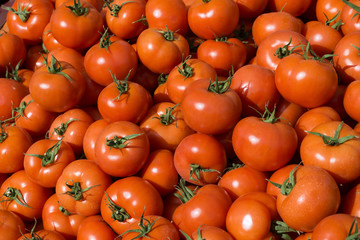 As shot fresh tomato photo at market place