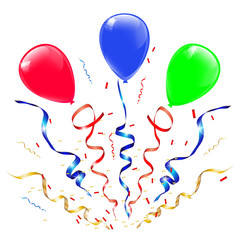 Vector confetti. Festive illustration